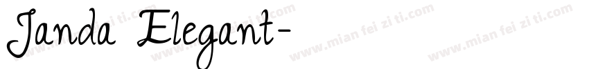 Janda Elegant字体转换